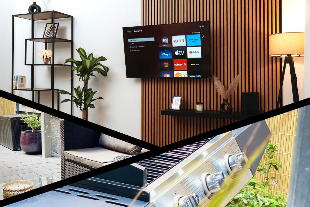AuR Design Modern Boho x Premium Queensize FussBodenHeizung Kaffee Netflix Business&Familie