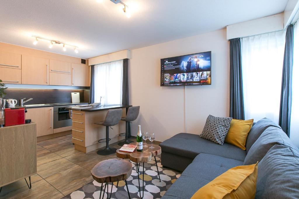 Spirit Apartments - Studio 2 - Küche - Parkplatz